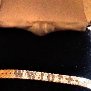 WWJD Bracelet Gold Plate Over Silver